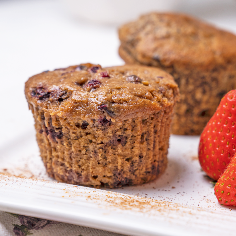Vanilla Berry Muffins (3 Pcs | Vegan)