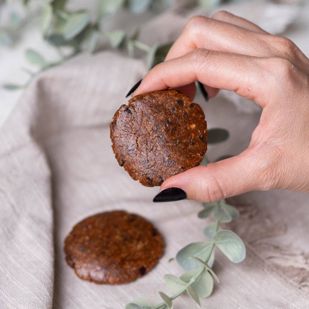 Raw Choco Chip Cookies.