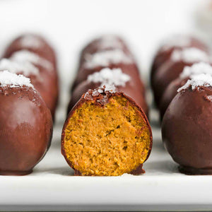 Pumpkin Choco Truffles (9 Pcs | Vegan) - Eat Clean